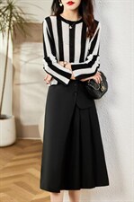 现货，自由搭配，套裙，针织上衣，半裙，女装半身裙，金典明美