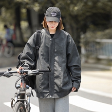 中性风机动皮衣美式潮牌皮夹克外套光板二开A406JK1206特P83，男装夹克，星座309（原A406）