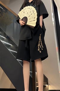 量大优 供视频 冰丝风刺绣短裤 DK18 m-5XL 特P25图片