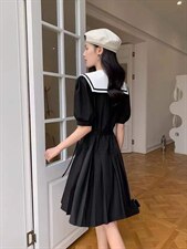 欧货同款海军领连衣裙，女装连衣裙，玩美