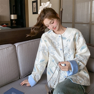 新中式国风刺绣外套女春夏秋2025新款超火好看高级感宽松百搭上衣图片