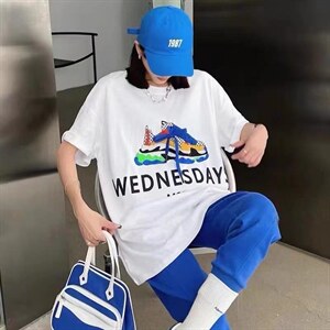 夏季新款 重工潮牌烫钻大版T恤图片