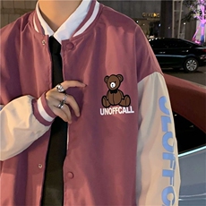 棒球服外套男春秋潮牌宽松撞色拼接夹克JM29P45，男装夹克，星座1116-2