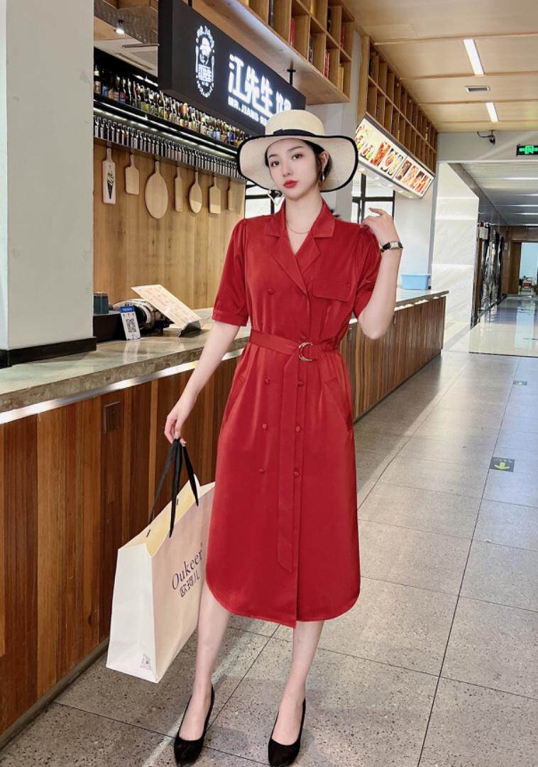 缎高端连衣裙，女装连衣裙，米娜·丹怡