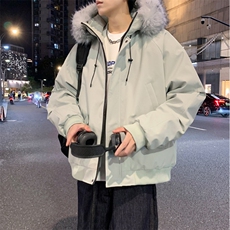 座山雕派克棉服貉子毛加厚外套GS65001，男装棉衣，星座1206（原A206）
