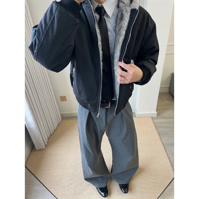 狼毛座山雕“一件过冬”1500G环保貂毛棉服D328-Y995-P128,男装棉衣,电商D328