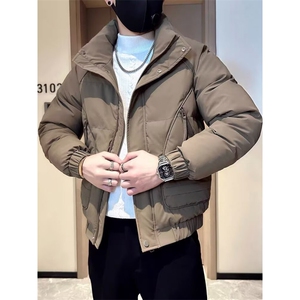 1506-1/GD1380/P82加厚棉服男女美式复古高级短款情侣外套图片
