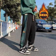 218-1-P30-B159新款时尚休闲潮男百搭常规加绒卫裤，男装休闲裤，四季星座218-1