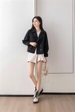 韩系短款风衣，女装风衣，百妹仟红