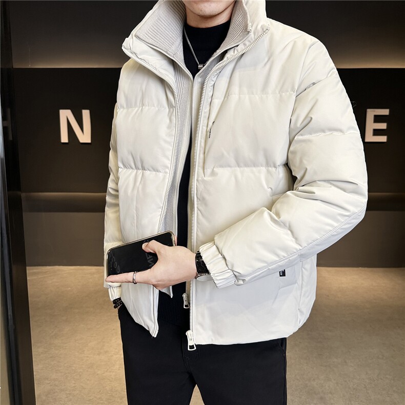 新标毛线拼接假两件轻奢羽绒服现货高品质外套数据款11076-P265，男装羽绒服，电商A237