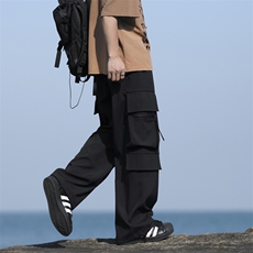 2024美式潮牌工装裤男款夏季薄款直筒运动裤子K1230-特批-35，男装工装外套，星座718-1