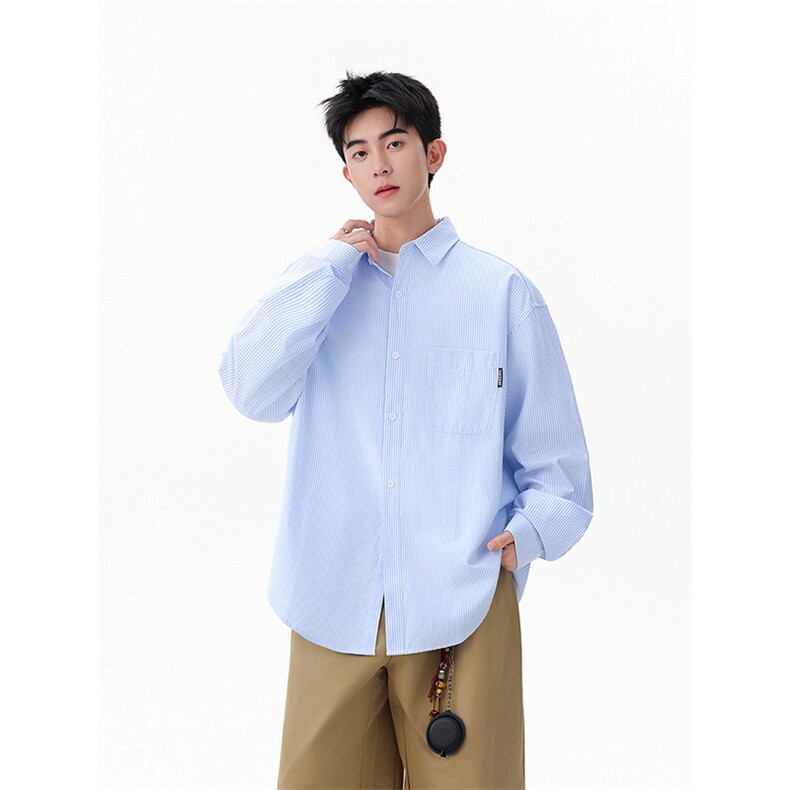 条纹长袖衬衫222-2-CS91-P68卖88，男装衬衫，星座222-2（原202-8）