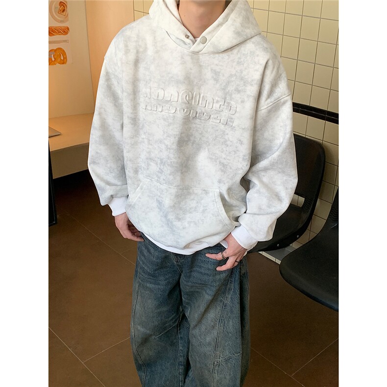 904-2-SY680常规P50加绒P60控88磅克凹凸印脏脏布连帽卫衣男,男装卫衣,星座904-2