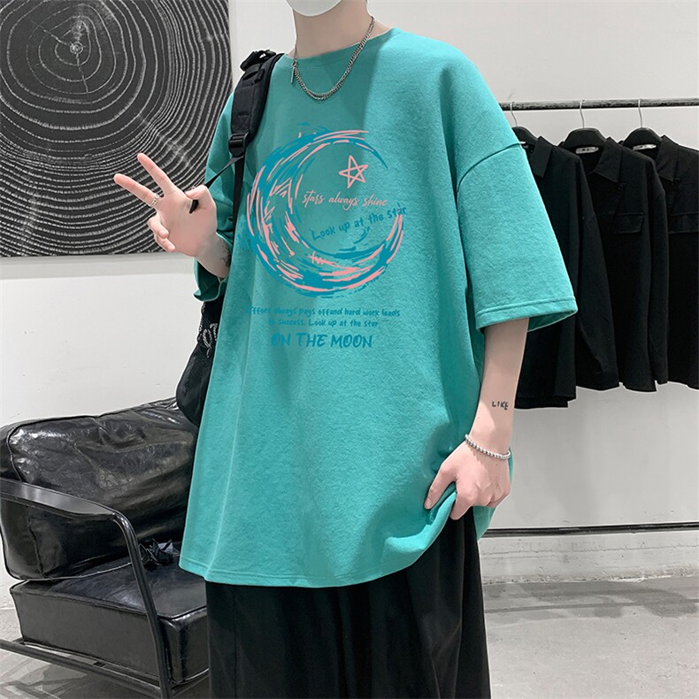 230g重磅纯棉短袖t恤男大码半袖半截袖DX17341-P20,男装T恤,电商A040