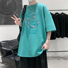 230g重磅纯棉短袖t恤男大码半袖半截袖DX17341-P20，男装T恤，电商A040