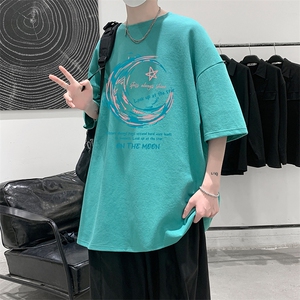 230g重磅纯棉短袖t恤男大码半袖半截袖 DX17341-P20图片