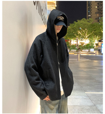 夜景光版二开防羊绒蝙蝠袖连帽大衣男士外套上衣A406JK2563P90，男装毛呢大衣，星座309（原A406）