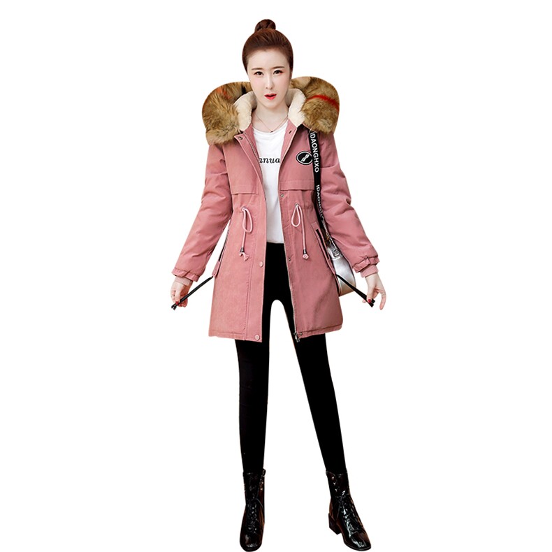 棉衣/棉服时尚简约百搭2020年冬季舒适长袖女长款加厚保暖,女装棉衣/棉服,依恋蒂丝