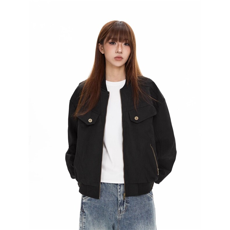 美式复古美拉德工装外套男女街头休闲cleanfit短款夹克做旧上衣潮,男装夹克,星座1210-1