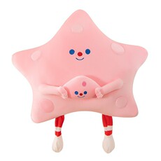 创意羽绒棉芝士星星毛绒玩具睡觉抱枕居家靠背靠垫坐垫送女生礼物