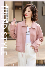 高级感皮衣女外套短款春秋季新款小个子宽松休闲气质百搭夹克上衣，女装皮衣，臻衣坊