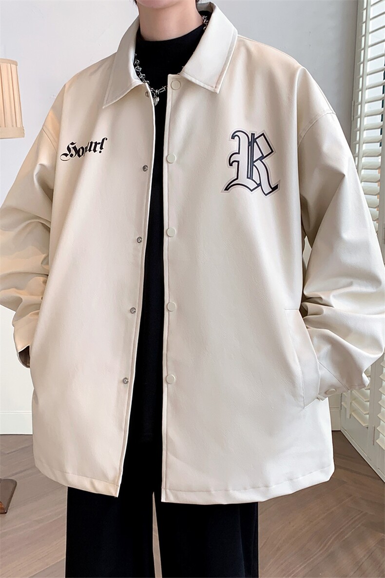 秋装新品时尚印花夹克2023潮休闲棒球服外套男女8175-P85控价128,男装夹克,电商A441-1