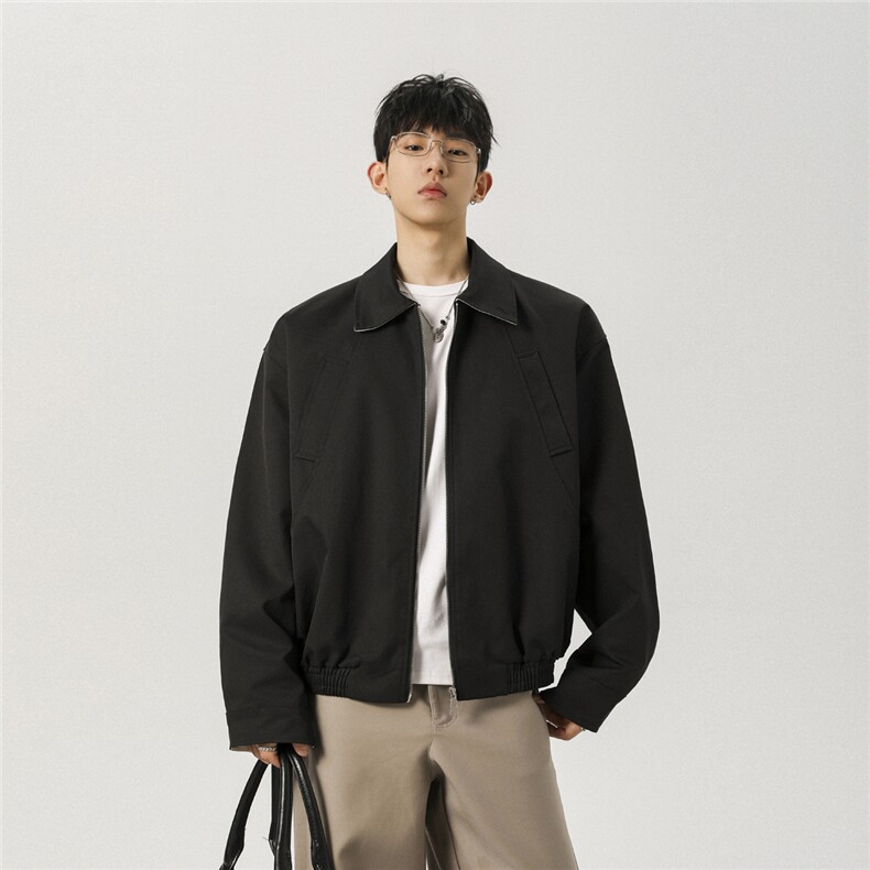 秋季新款翻领短款拼接多口袋夹克JK900-P85控138,男装夹克,电商A072