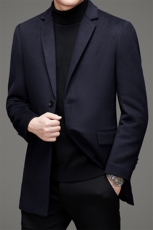 秋冬21男士毛呢大衣棉羊毛呢子双面尼中长款小西服MSNA2362-P380，男装西服，电商B212（原钱塘6029）