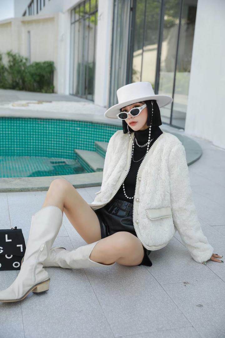 （现货）冬季新品～小香风仿兔毛外套，其它，卡提莱蒂