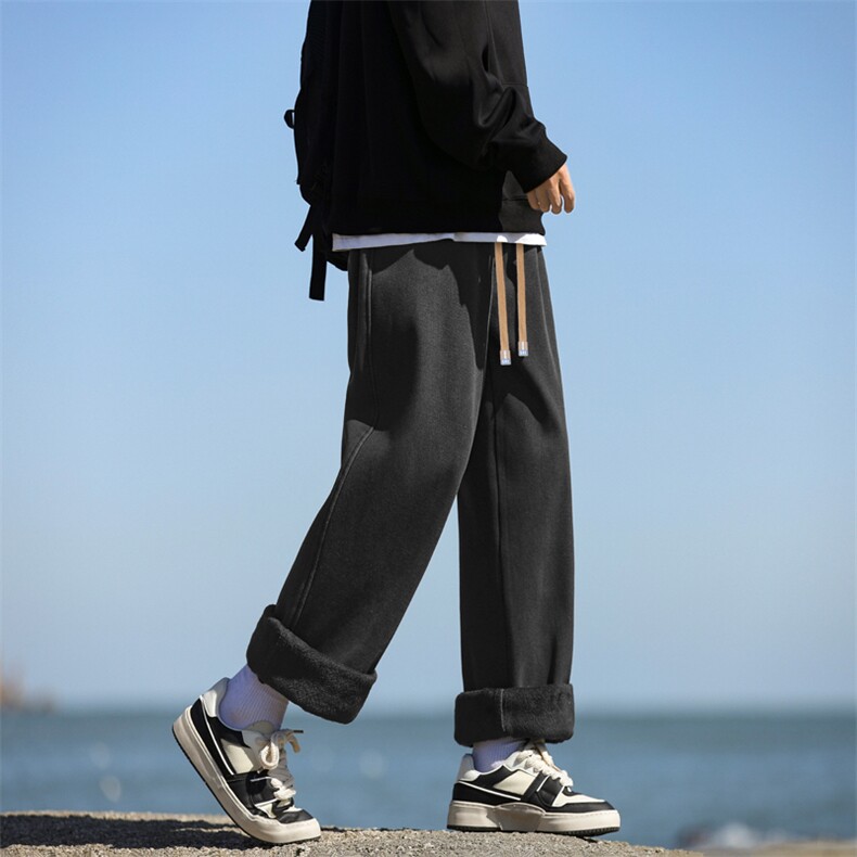 亲肤牛仔裤冬季休闲加厚保暖抽绳百搭宽松休闲长裤JRK830-特批-47,男装休闲裤,星座718-1