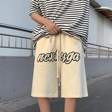 男春季潮流时尚休闲短裤毛巾绣宽松五分裤DK2P28，男装休闲裤，星座1116-2
