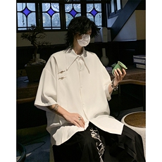 【已下大货】D130-P48控68大码新中式风重磅高品质衬衫，男装衬衫，电商D232