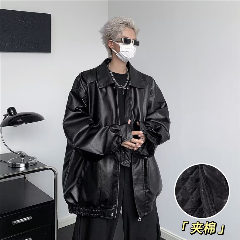 美式秋冬季新款凯美拉皮夹棉外套M8025P80,男装夹克,星座1116-2