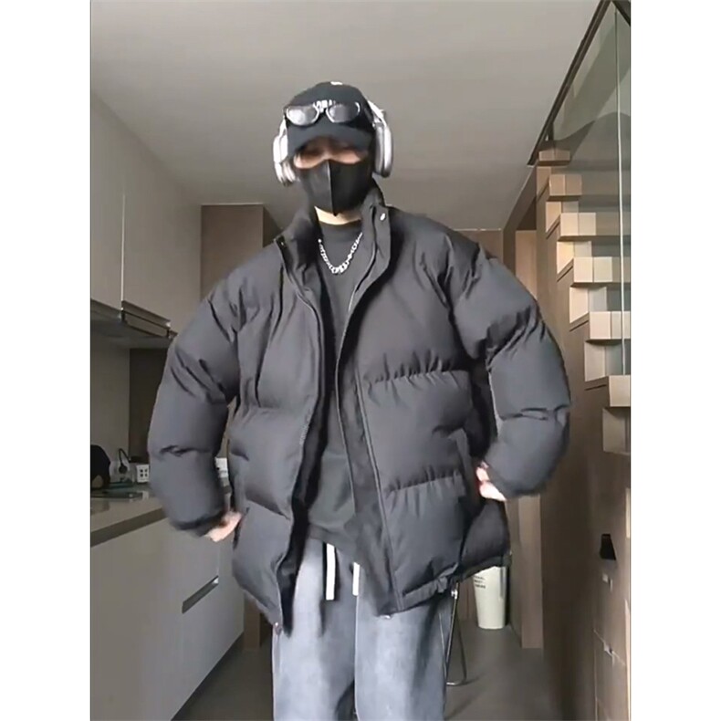 现货高品质美式高街冬季重磅三防加厚羽绒棉衣厚外套面包棉服,男装棉衣,电商A486-1