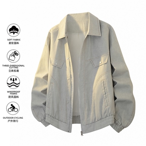 美式重磅高品质夹克假两件开衫外套SY8815特P81控168 大码4-8XL+5图片
