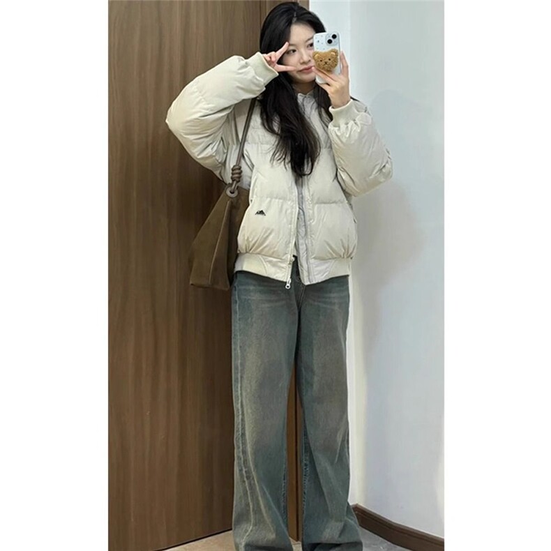 韩系超好看羽绒棉服2025新款冬季夹棉外套情侣女棉衣棉袄,男装棉衣,星座506A
