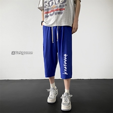 冰丝七分裤男大码速干短裤男五分裤黑地板风格QK72399-P25，男装休闲裤，电商A040