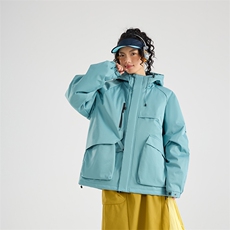 现货5W件冬季三防美式boxy解构连帽雪山冲锋衣棉衣男女棉服厚外套，男装夹克，电商A486-1