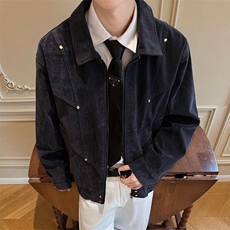 男装夹克2025秋季新款复古翻领飞行员外套XZ514-2-JK994-P98，男装夹克，星座514-2(原B239)