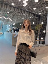 【秋装】爱心衬衫，百搭，女装衬衫，慕姿杨