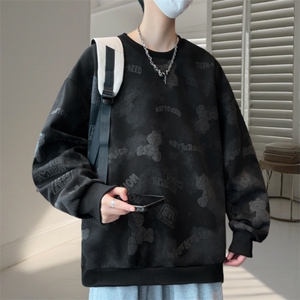 卫衣男青年春秋长袖青少年潮流休闲宽松学生打底衫WY3411-P55图片