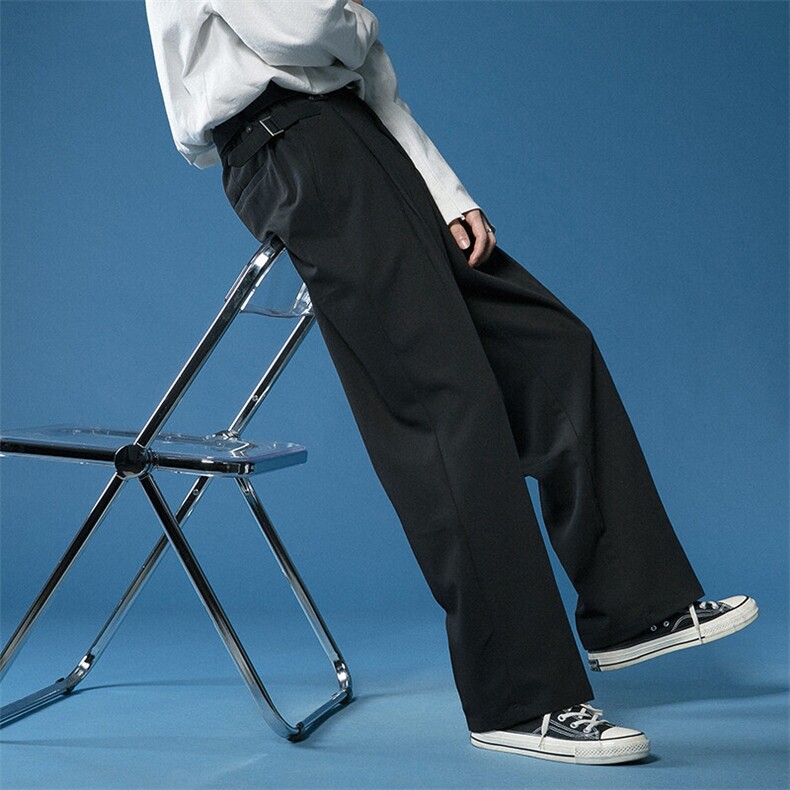 1秋季港风休闲裤男大码M-5XL宽松男士阔腿裤休闲长裤K7278P45控68，男装休闲裤，星座226-2