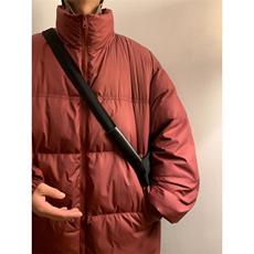 白鸭绒潮流光板抽绳立领羽绒服保暖外套Y5848-P140【特价】，男装羽绒服，电商A007