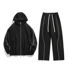 加绒加厚运动服套装W4683JR（加绒）特P60/K8666JR（加绒）特P45，男装休闲套装，电商A007