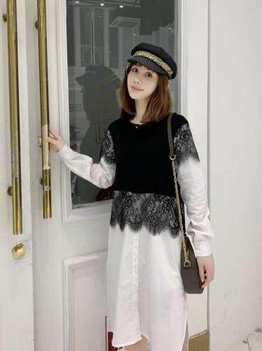 春装新拼接 长裙，女装，俊泽.哈妮