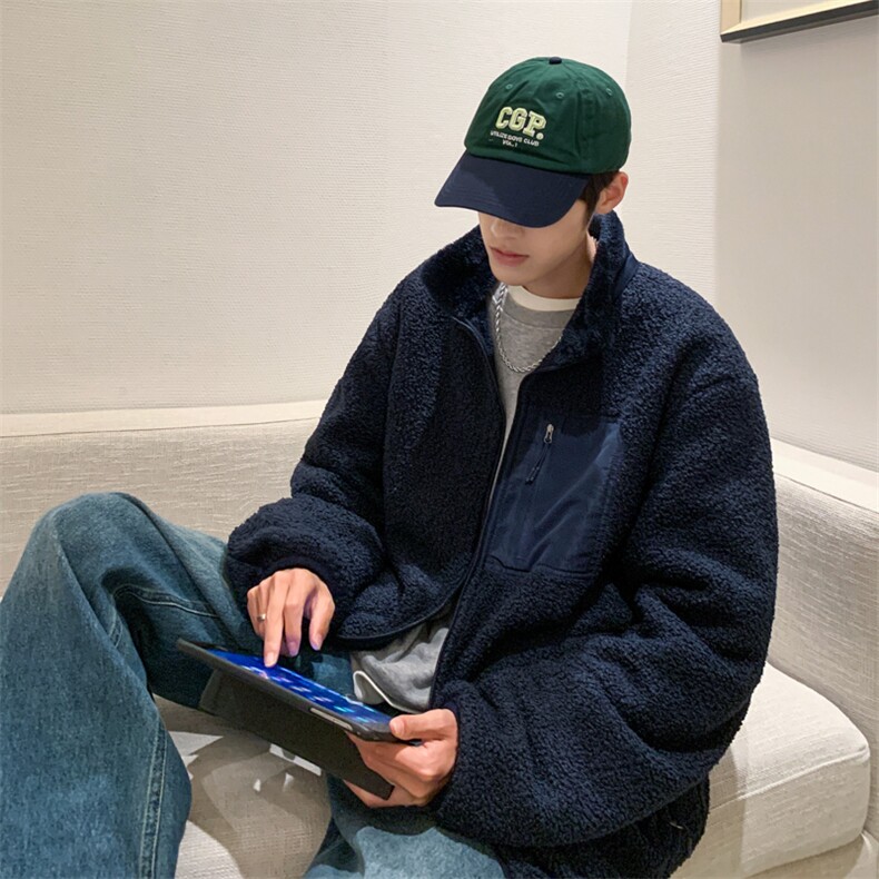 冬款泰迪绒开衫加大加厚棉服男XZ109-P90,男装棉衣,星座109-1