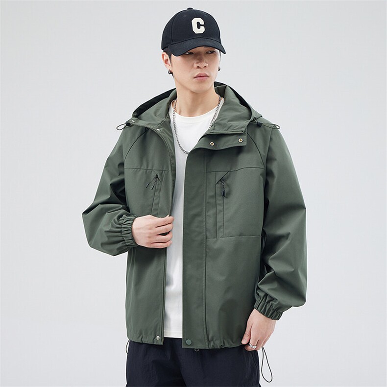 秋季现货户外夹克男连帽冲锋衣外套DSA157B-JK7814-P70,男装夹克,电商A157B