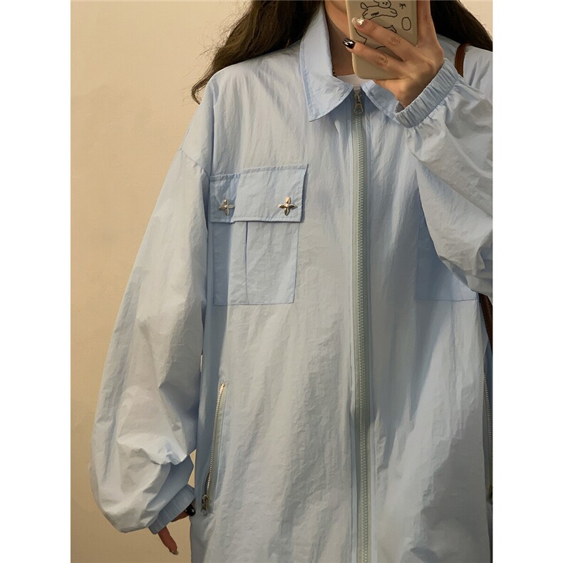 1中性工装大口袋大码M-5XL黄灯外套户外潮牌防晒服FS77006P50控78图片