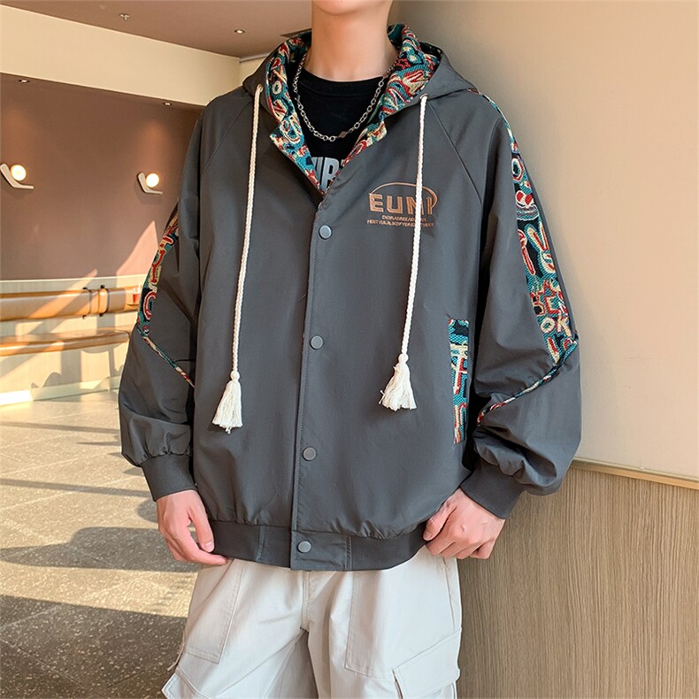 春秋季绣花外套男女同款新款美式夹克XZ102B-1-JK2521P85,男装夹克,星座102B-1