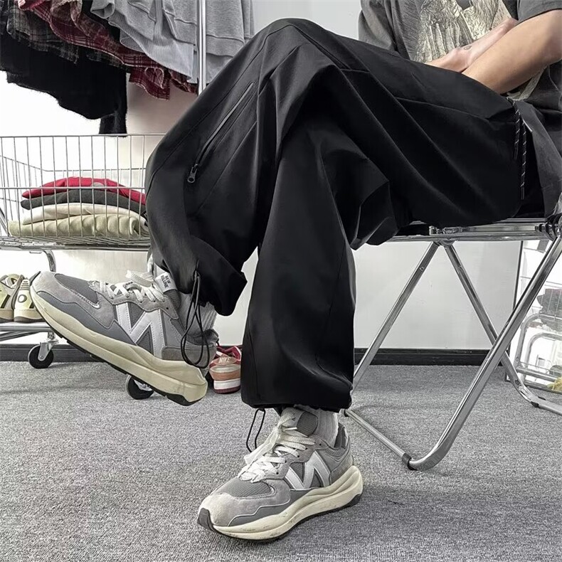 束脚裤男韩版潮流痞子帅气束脚裤2024夏季新款ins长裤K5123-P39,男装休闲裤,星座412-3